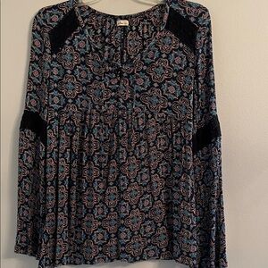 Hollister Lace Floral Blouse